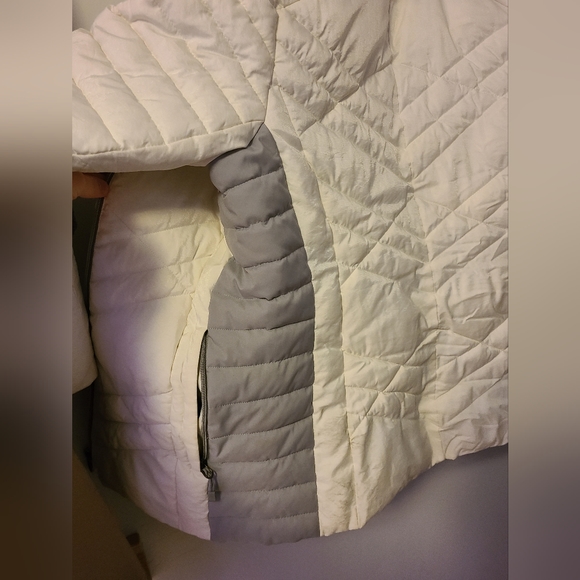 White/Gray Ski Jacket Puffer Coat ZeroXposure - Picture 4 of 8